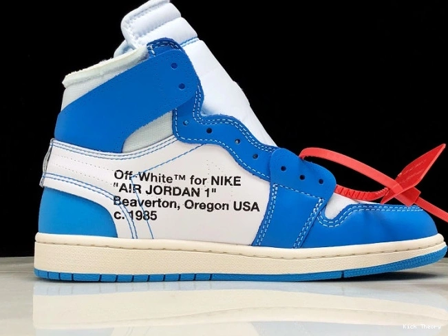 Kick Theory Air AQ0818-148 Powder Jordan Blue 1 UNC Off-White 0824